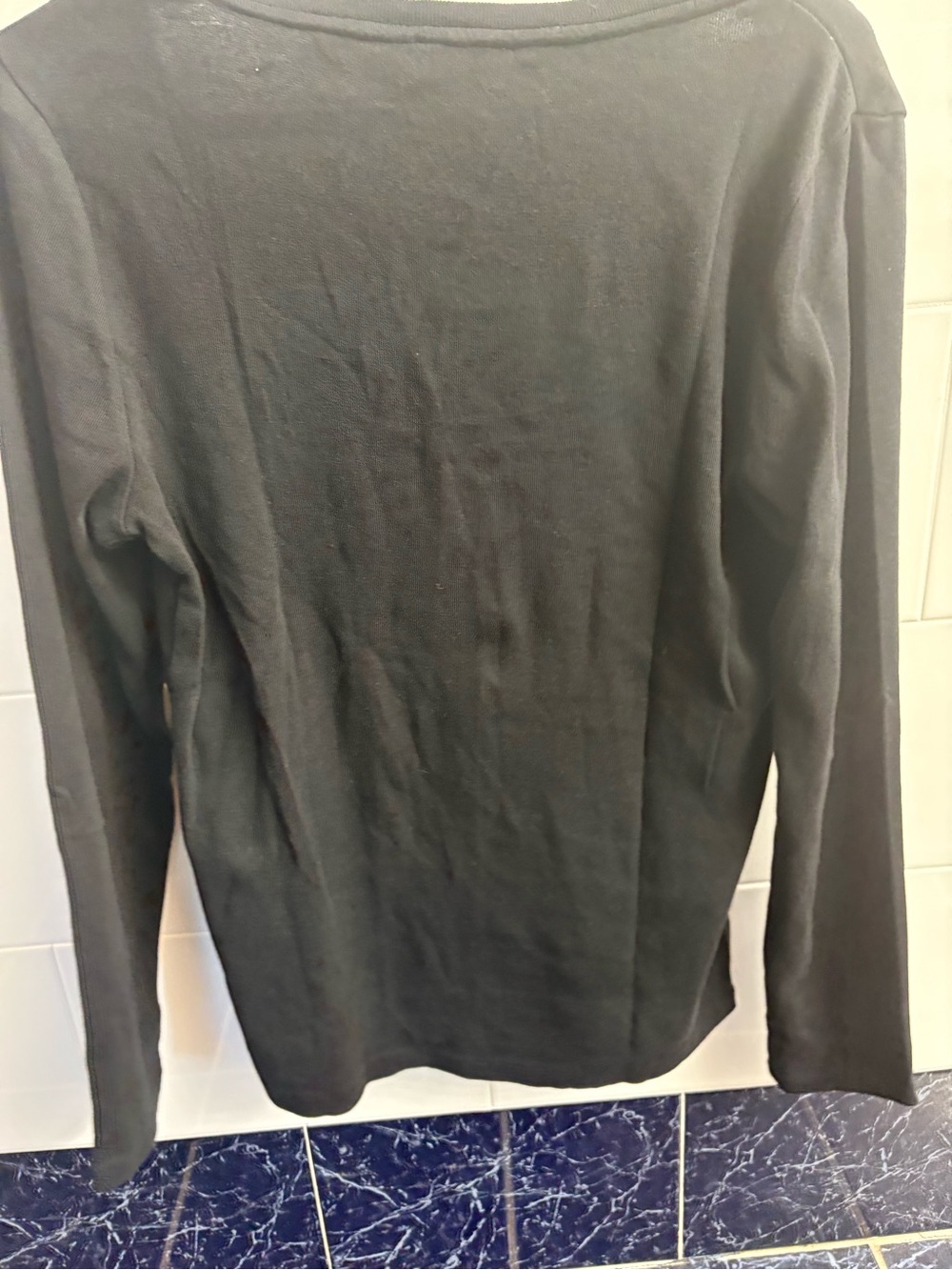 Ralph Lauren Black Long-Sleeve Scoop Neck Tee - Picture 3 of 7